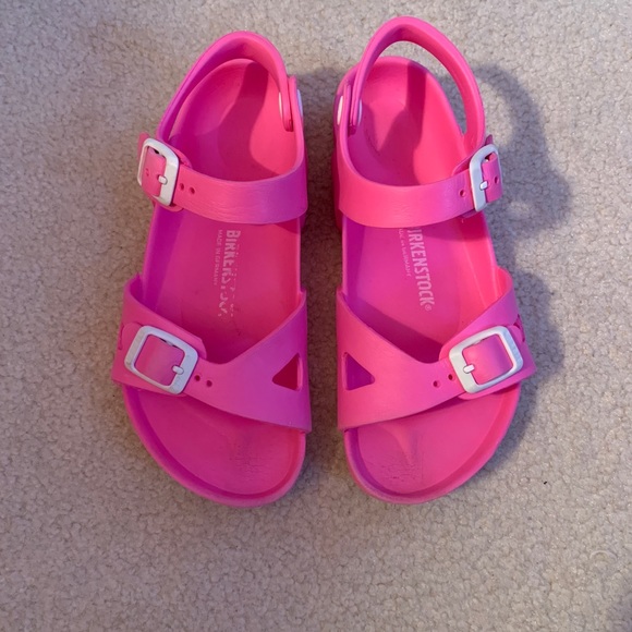 girls rubber birkenstocks